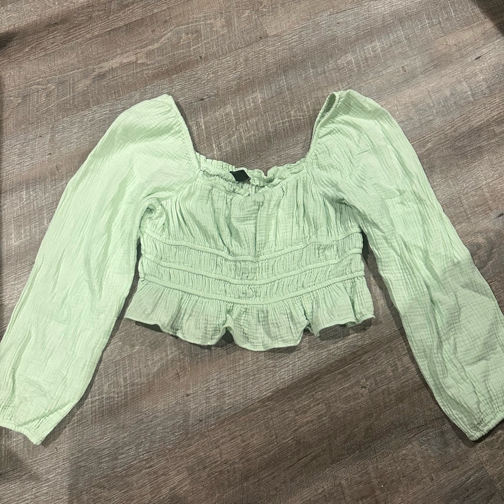 Wild Fable smocked waist blouse